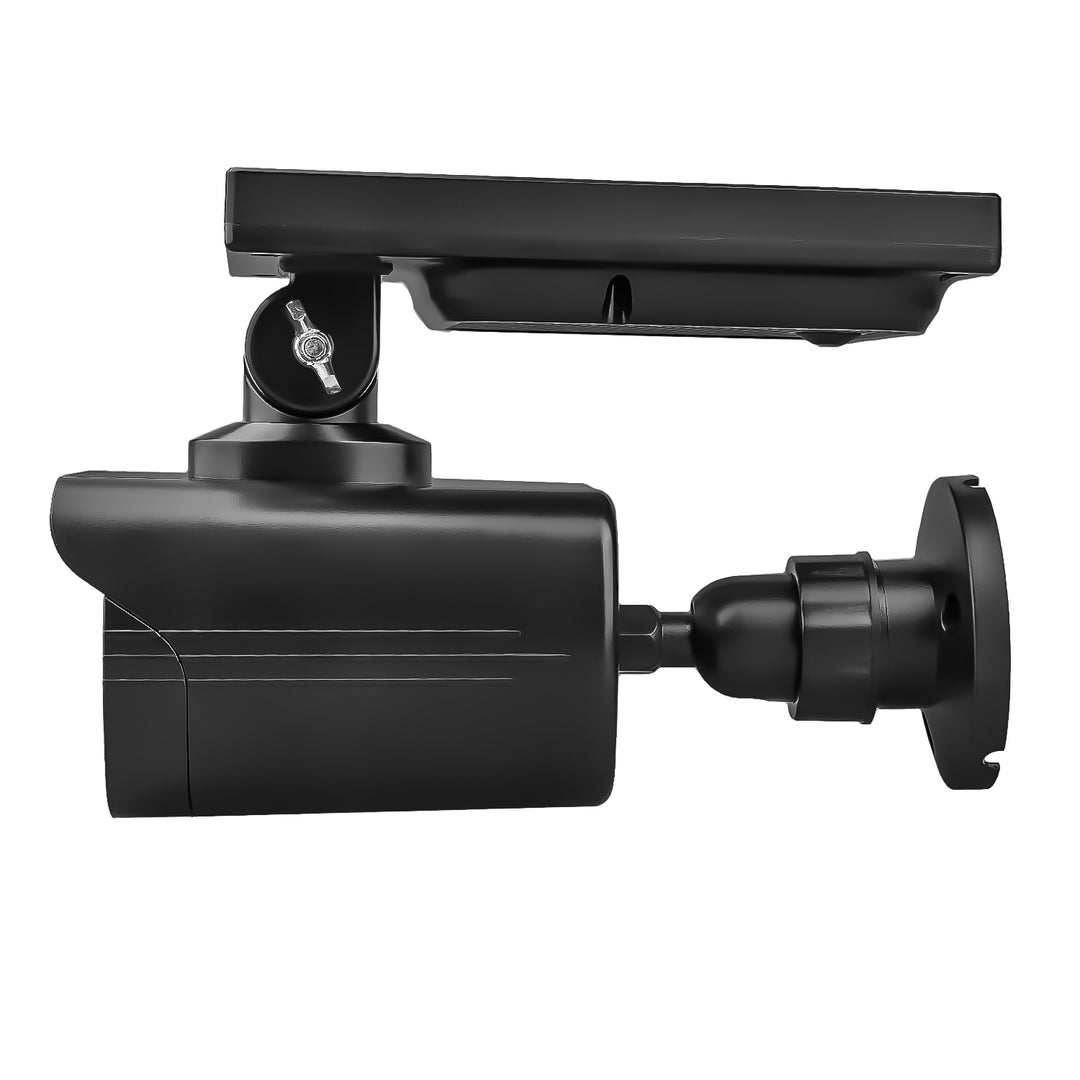 Solar-powered dummy camera, flashing LED, motion sensor, LED lighting, free sticker, SOL1800S/B