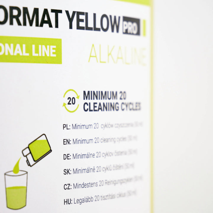 Milk system cleaner 1l, Coffee Format MILK FORMAT YELLOW PRO