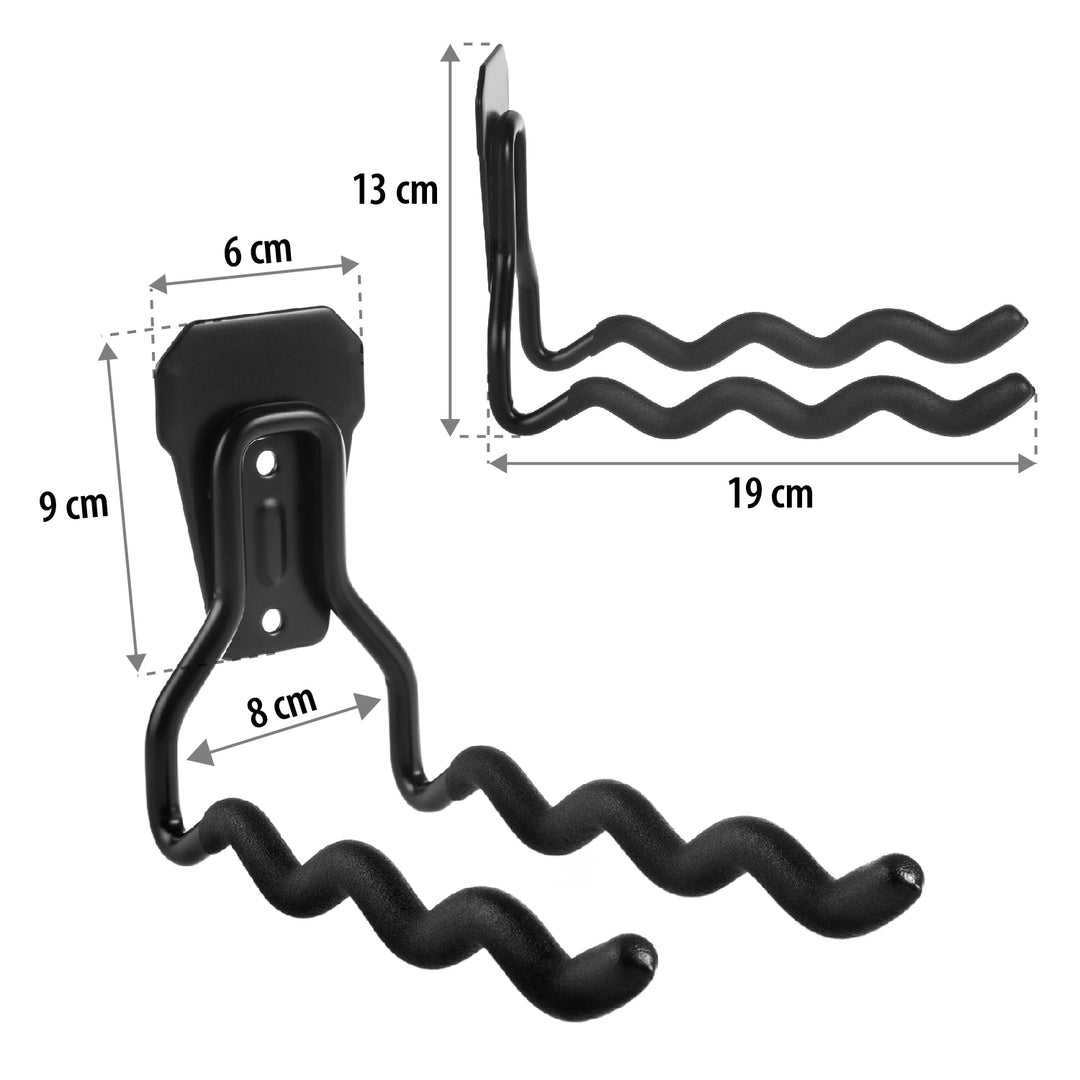 Maclean Wall Mount, for tools, wheels, ladders, and bicycles, steel, max. load 30 kg, MC-486, 3 pieces