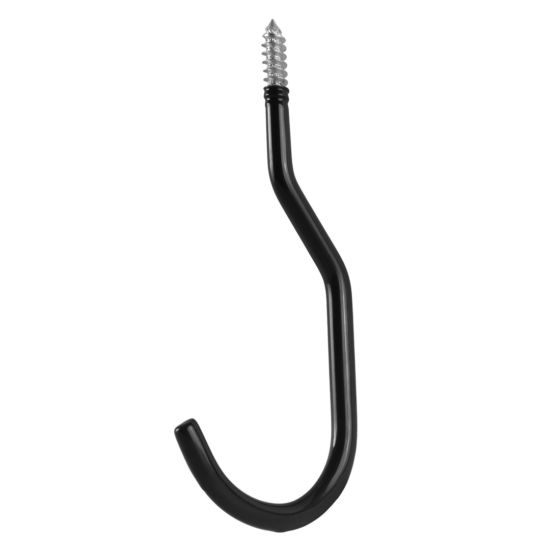 Set of 4 Maclean ceiling hooks for ladders, bicycles, and garden hoses; steel construction; max. load 10 kg per hook; MC-485