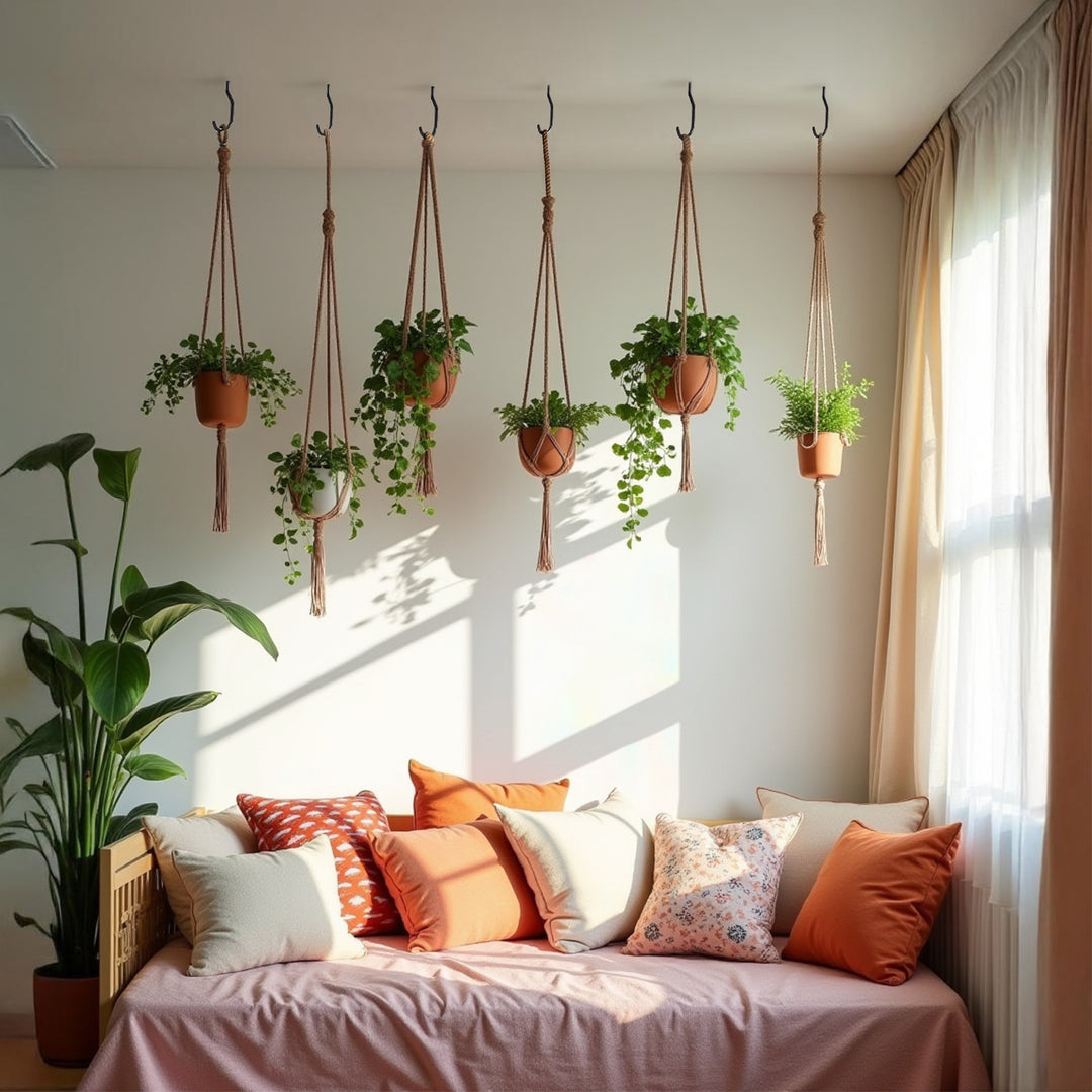 Set of 4 Maclean ceiling hooks for ladders, bicycles, and garden hoses; steel construction; max. load 10 kg per hook; MC-485