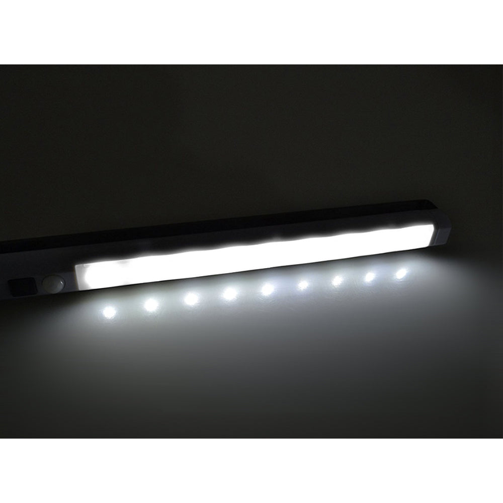 2x Maclean LED kitchen light, under-cabinet, 9 SMD, battery-powered, PIR sensor on/off, MCE166 + 6x R-06/AA/LR06 1.5V VARTA Longlife Power batteries