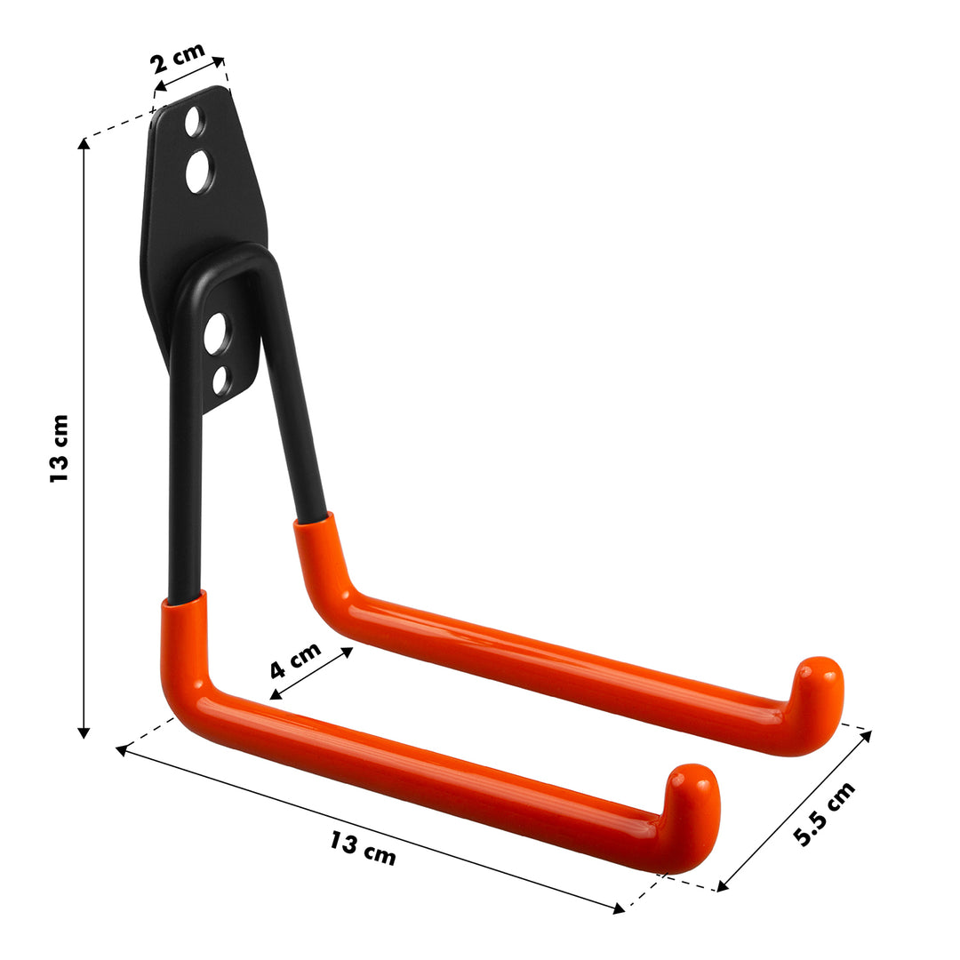 Maclean Wall Mount / Hanger for the Garage, for tires, gardening tools, ladders, hoses, and bicycles, max. load 50 kg, MC-443, 3 pieces