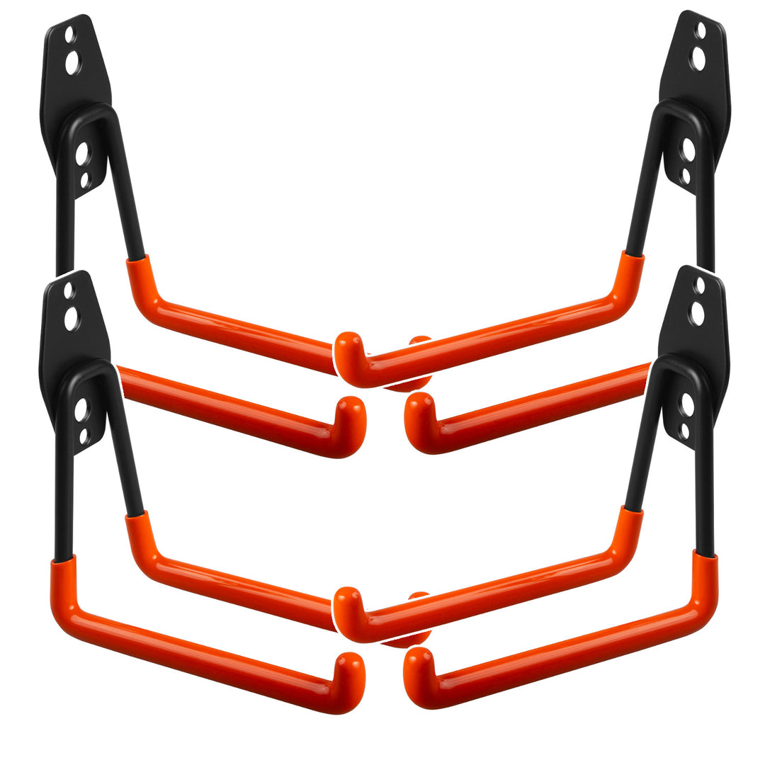 Maclean Wall Mount / Hanger for the Garage, for tires, gardening tools, ladders, hoses, bicycles, max. load 50 kg, MC-443, 4 pieces