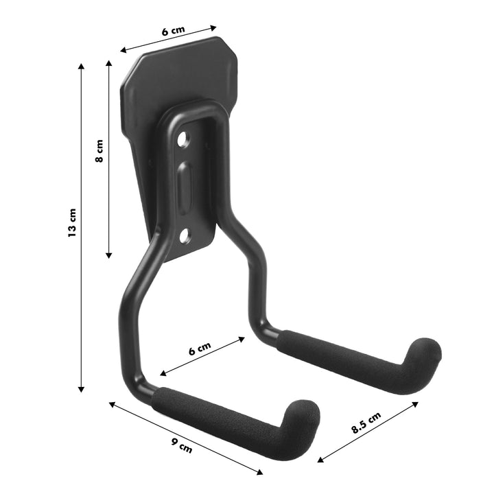 Maclean Wall Mount / Hanger for the Garage, for tires, gardening tools, ladders, and garden hoses, max. 35 kg, MC-439, 3 pieces