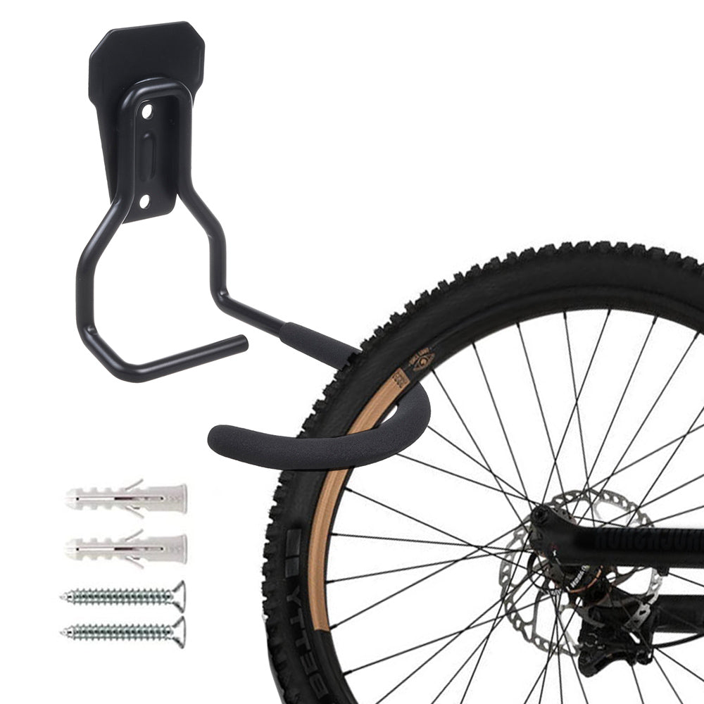Maclean Vertical Wall-Mounted Bike Rack, Steel, Max. Load 20 kg, MC-433, 3 pieces