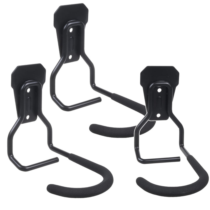 Maclean Vertical Wall-Mounted Bike Rack, Steel, Max. Load 20 kg, MC-433, 3 pieces