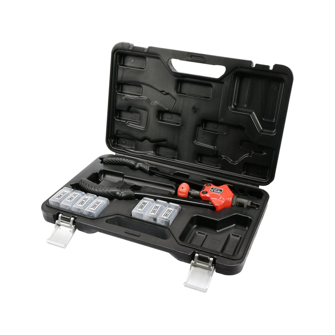 Yato Hand Riveter, for rivet nuts in sizes M3–M12, non-slip handle, heads made of durable CrMo steel, YT-36128