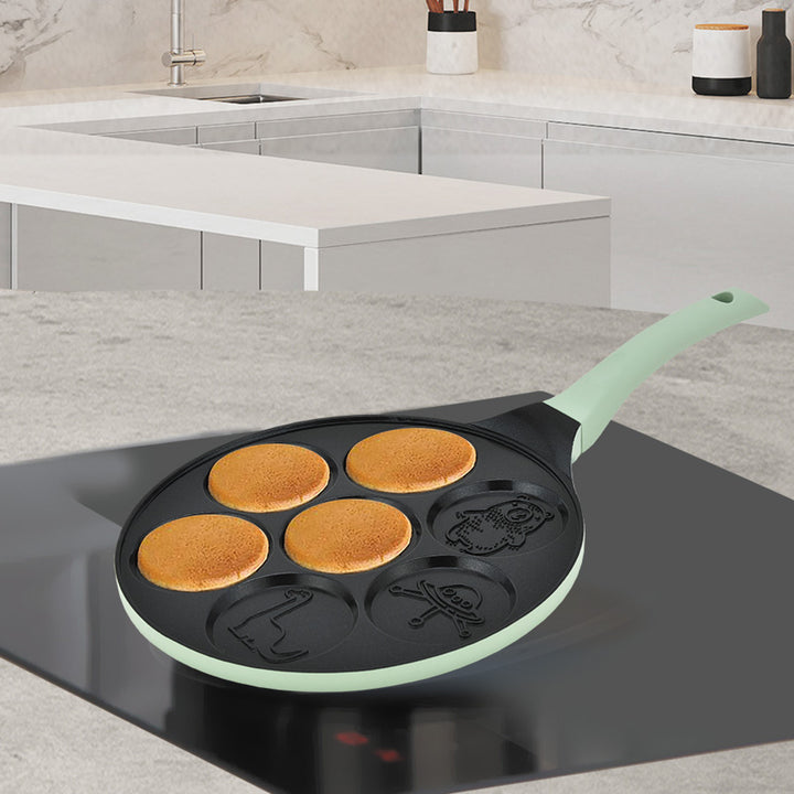 Maestro pancake pan, fairy tale characters design, 26 cm diameter, non-stick coating, silicone handle, compatible with all types of stoves, MR-1222-D