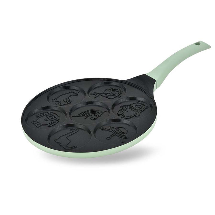Maestro pancake pan, fairy tale characters design, 26 cm diameter, non-stick coating, silicone handle, compatible with all types of stoves, MR-1222-D