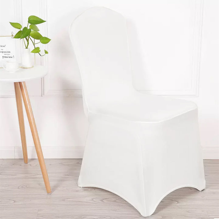 GreenBlue White Catering Chair Cover, 88x50x45 cm, Spandex, GB374, 4 pieces
