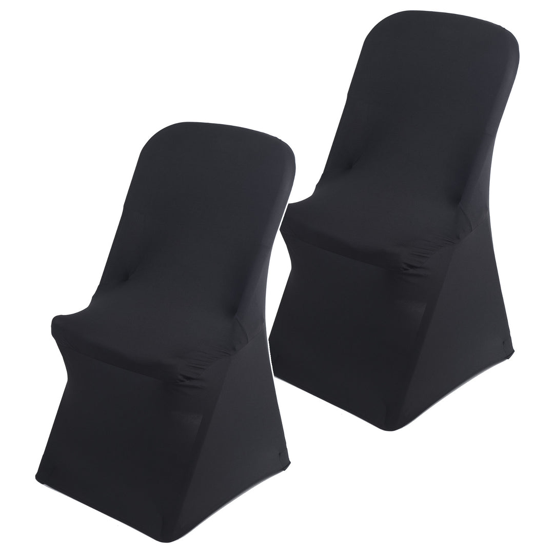 GreenBlue Black Catering Chair Cover, 88x50x45 cm, Spandex, GB373, 2 pieces