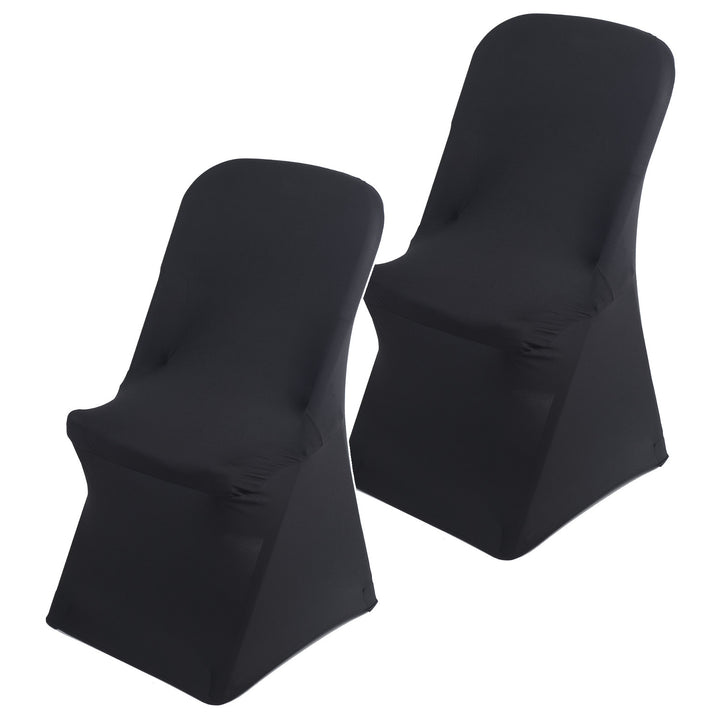 GreenBlue Black Catering Chair Cover, 88x50x45 cm, Spandex, GB373, 2 pieces