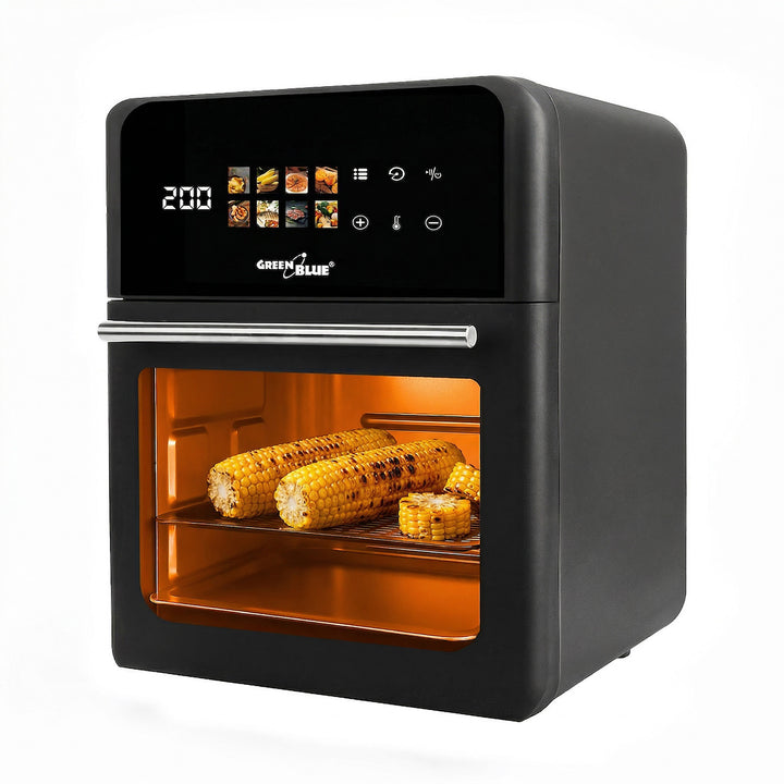 GreenBlue AIR FRYER Oil-Free Air Fryer, 1800W, 10L capacity, 8 programs, accessories, timer, GB950 + food thermometer/probe, GreenBlue GB178
