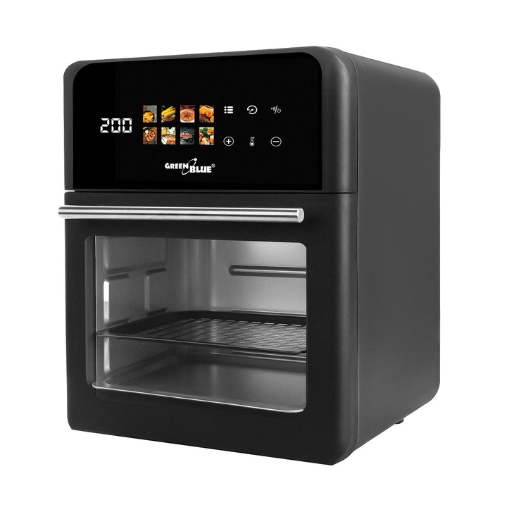 GreenBlue AIR FRYER Oil-Free Air Fryer, 1800W, 10L capacity, 8 programs, accessories, timer, GB950 + food thermometer/probe, GreenBlue GB178