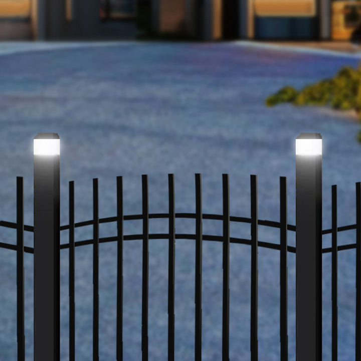 GreenBlue Solar LED Post Light, 60x40mm, Envelope-Shaped Canopy, 3200K, GB125 WW, 4 pieces