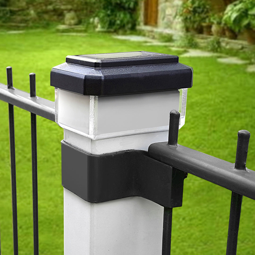 GreenBlue Solar LED Pole Light, 100x100mm, Envelope-shaped Canopy, 3200K, GB128 WW, 2 pieces