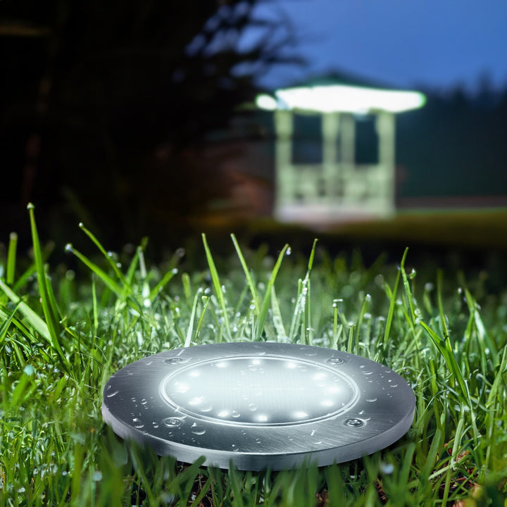Maclean IP44 Solar LED Garden Motion Sensor Light, 12 SMD LEDs, 4000K, Ni-MH 600 mAh, 0.7W, MCE318, 4 pieces