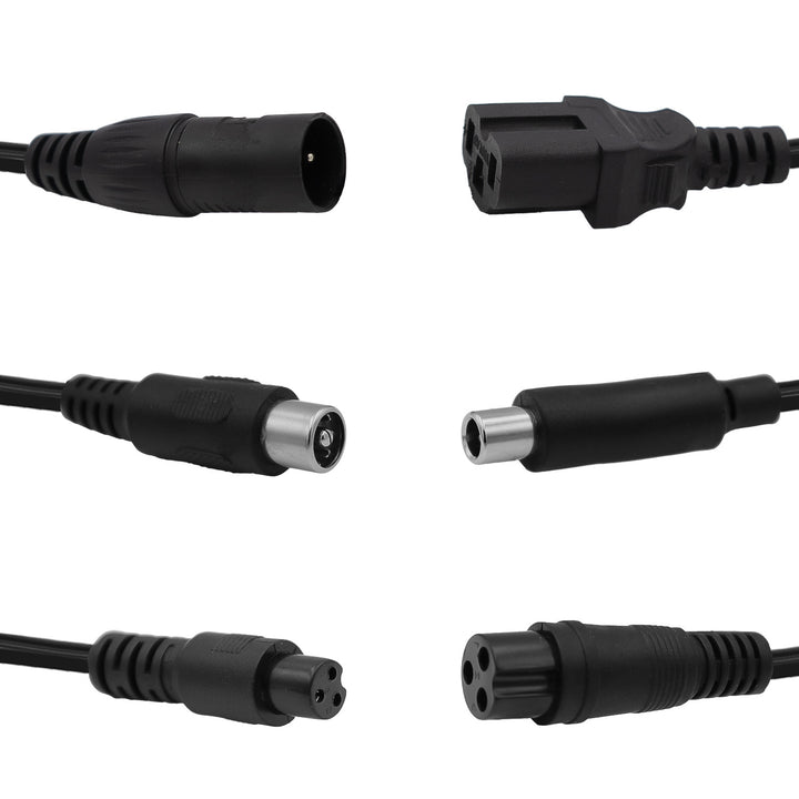Maclean Energy Universal Charger / Power Supply, for scooters, 42V DC, 2A, Max 85W, Fast Charging, 6 plugs, MCE667