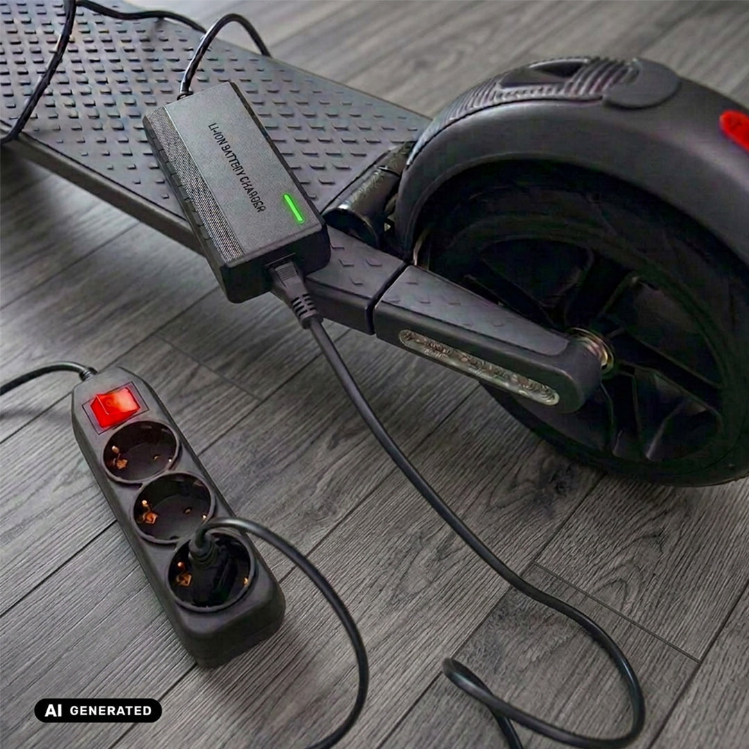 Maclean Energy Universal Charger / Power Supply, for scooters, 42V DC, 2A, Max 85W, Fast Charging, 6 plugs, MCE667