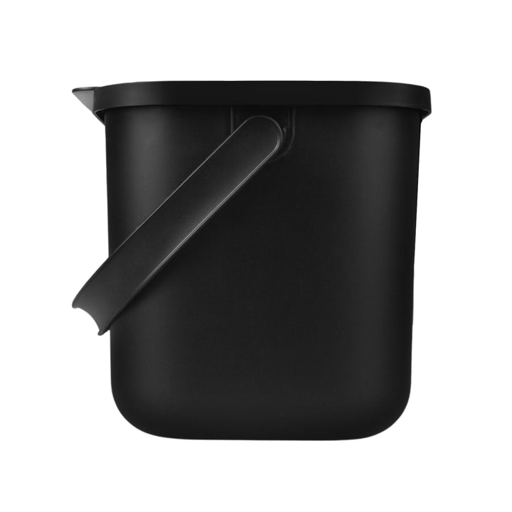 Bini Practic 6L Black Organic Waste Bin + 5x Practic Charcoal Filters