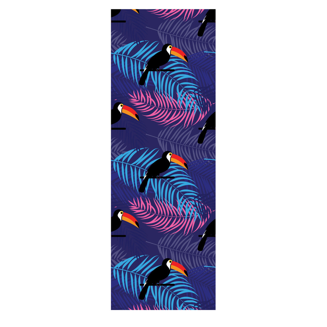 GreenBlue GB183 Classic Beech Deck Chair with Toucan Print, 2 pieces