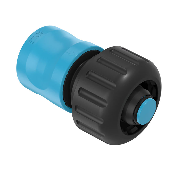 Cellfast Economic 3/4" 20m Garden Hose + Straight Sprinkler Head + 3/4" Female Threaded Connector + 3/4" Straight and Stop Quick-Connect Fitting