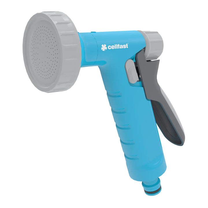 Cellfast Economic 3/4" 20m Garden Hose + Spray Gun + 3/4" Female Threaded Connector + 3/4" Straight and Stop Quick-Connect Fittings