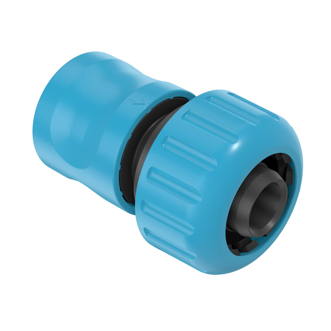Cellfast Economic 3/4" 20m Garden Hose + Spray Gun + 3/4" Female Threaded Connector + 3/4" Straight and Stop Quick-Connect Fittings