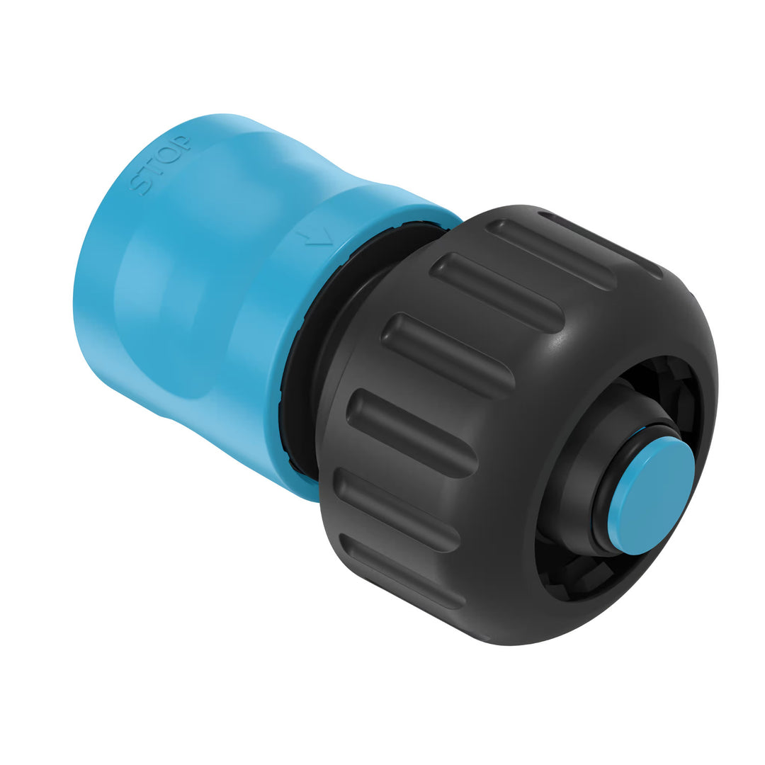 Cellfast Economic 3/4" 20m Garden Hose + Spray Gun + 3/4" Female Threaded Connector + 3/4" Straight and Stop Quick-Connect Fittings