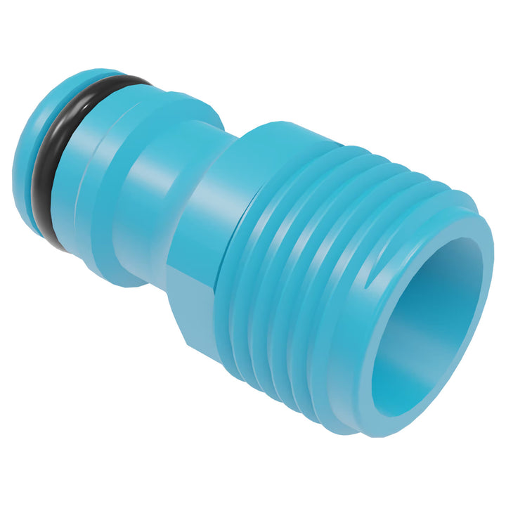 Economic 1/2" 50m Garden Hose + Cart, 3/4" Female Threaded Connector, 1/2" male threaded connector, 1/2" straight-through quick-connect and stop valve + Cellfast Mix Ideal 8-function spray gun