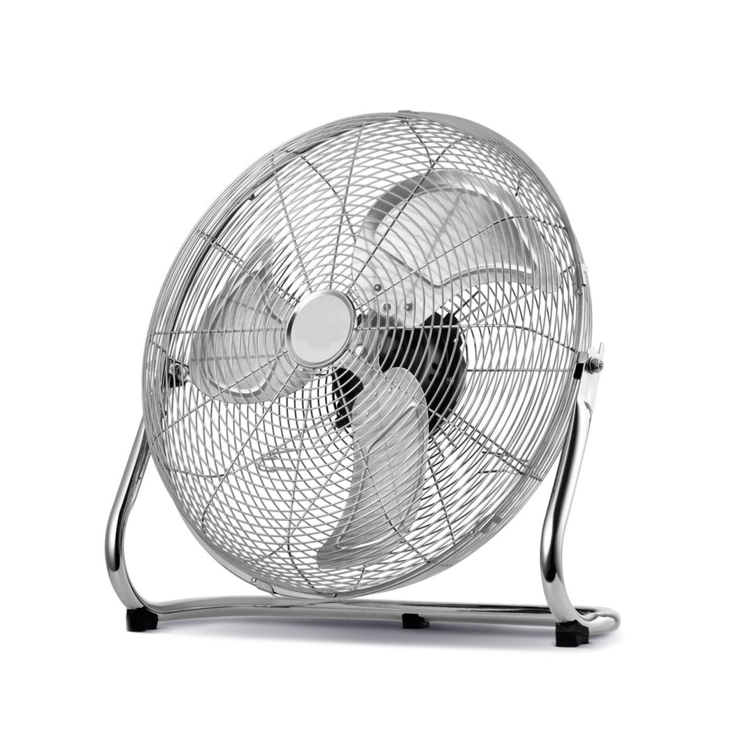 HanksAir floor fan, 80W, 3 speed settings, made of chrome-plated steel, 40 cm diameter, 1.5 m cord length, W021
