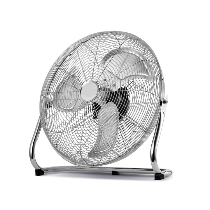 HanksAir floor fan, 80W, 3 speed settings, made of chrome-plated steel, 40 cm diameter, 1.5 m cord length, W021