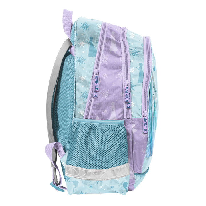 Frozen Paso School Set, backpack with two compartments, adjustable shoulder straps, and a padded back panel; pencil case with accessories and holders for school supplies; shoe bag that can be worn on the back; DF26AA