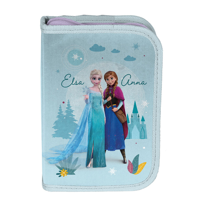 Frozen Paso School Set, backpack with two compartments, adjustable shoulder straps, and a padded back panel; pencil case with accessories and holders for school supplies; shoe bag that can be worn on the back; DF26AA