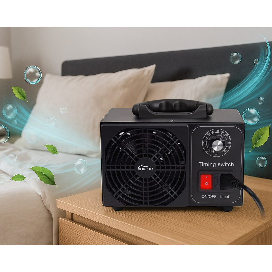 Professional ozone generator for disinfection and air purification, Mediatech, Ozone output: 60,000 mg/h, TIMER, Power: 140W, metal housing