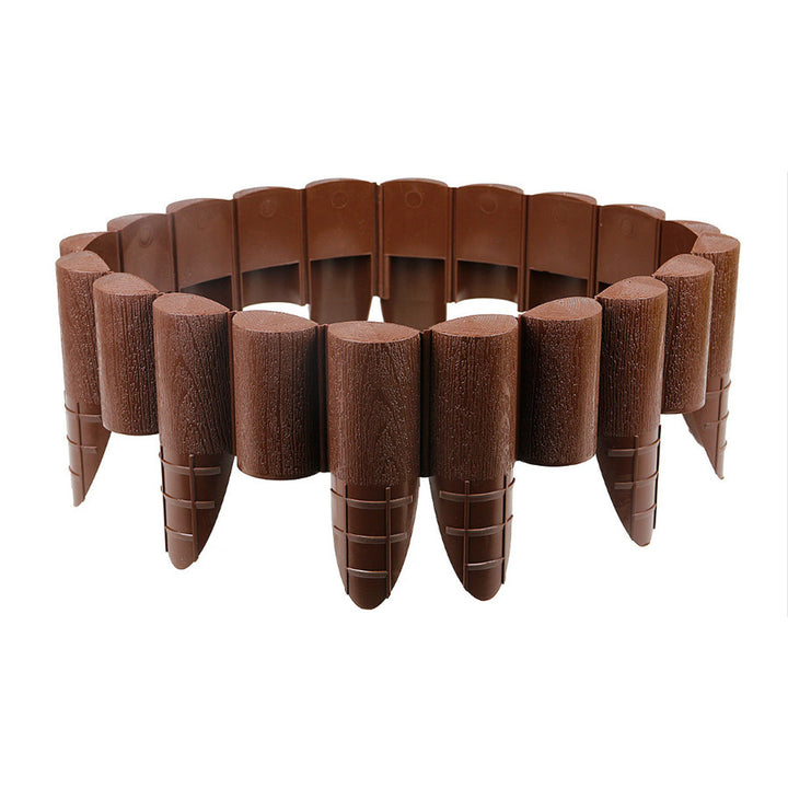 Cellfast Garden Fence, wood-grain finish, frost-resistant, 7.2 m long, brown, 34-031