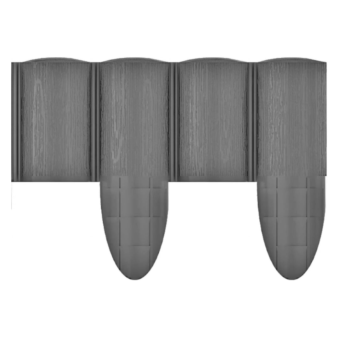 Cellfast Garden Fence, wood-grain finish, frost-resistant, 14.4 m long, graphite color, 34-054