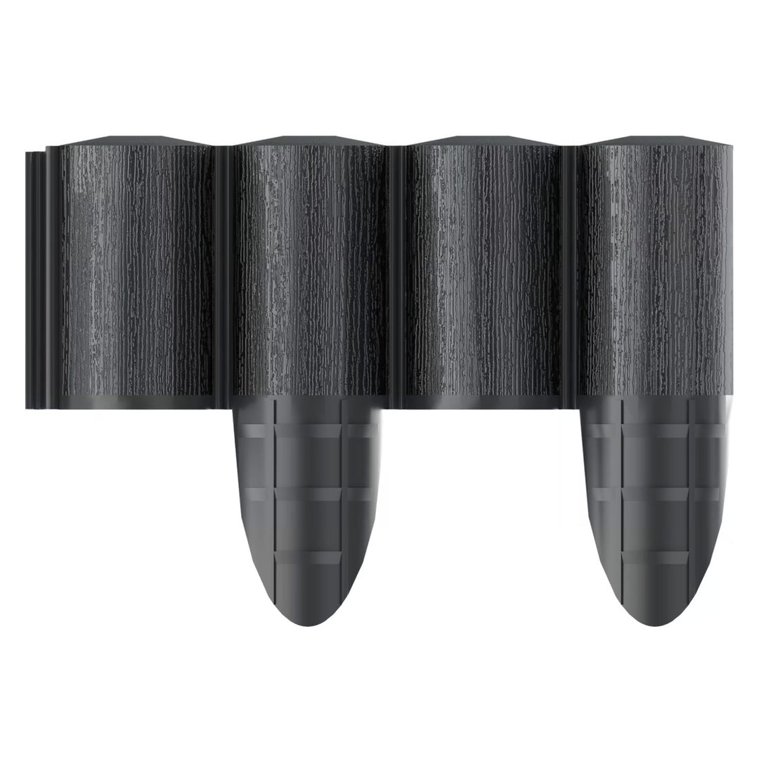 Cellfast Garden Fence, wood-grain texture, frost-resistant, 14.4 m long, anthracite color, 34-032