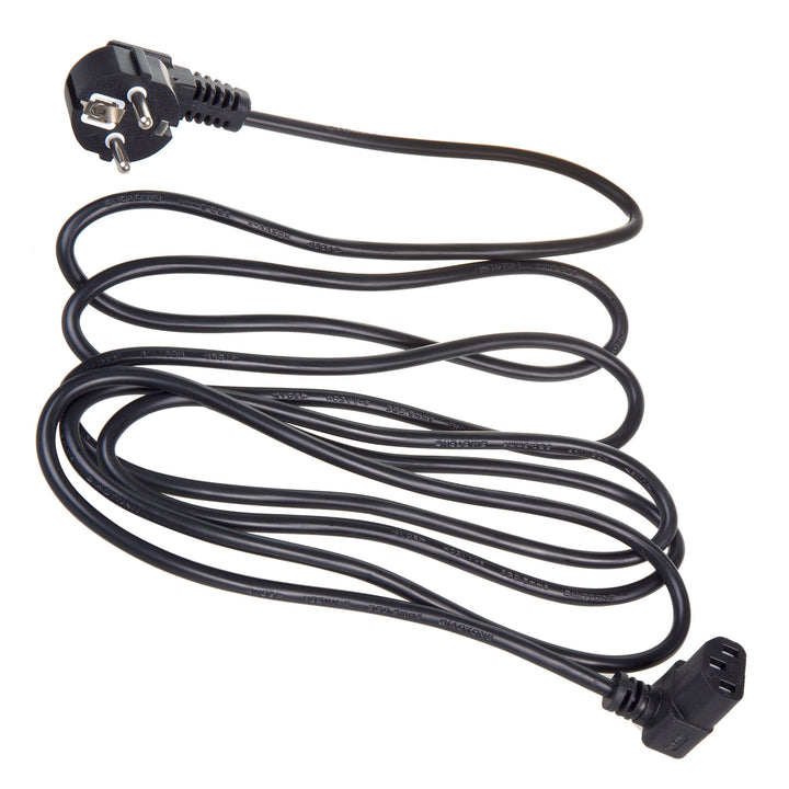 Maclean Power Cable, Angled, 3-Pin, EU Plug, 1.5 m, MCTV-851, 3 pieces