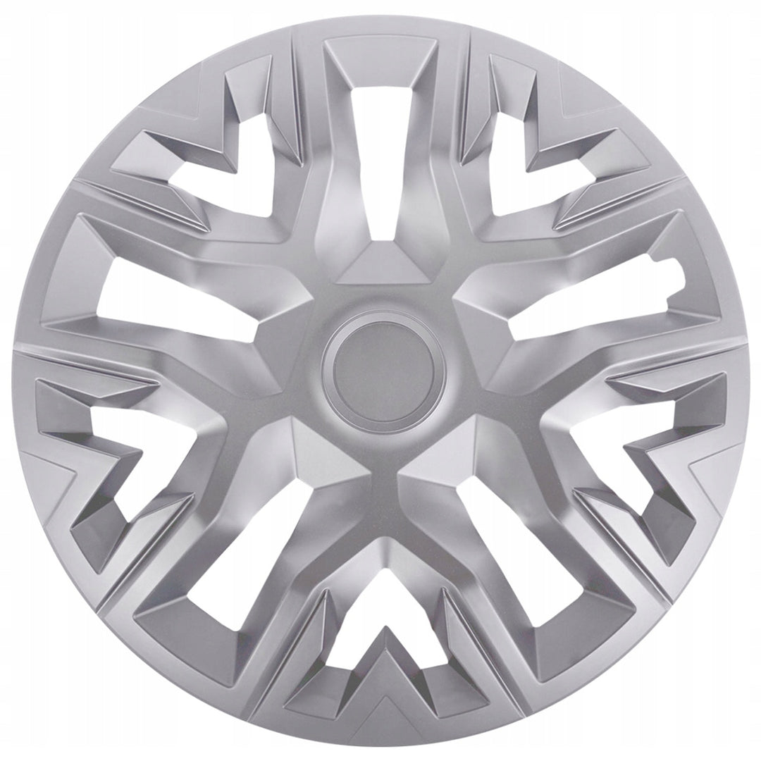 NRM The Best 16'' Universal Wheel Cover, Silver, 1 piece