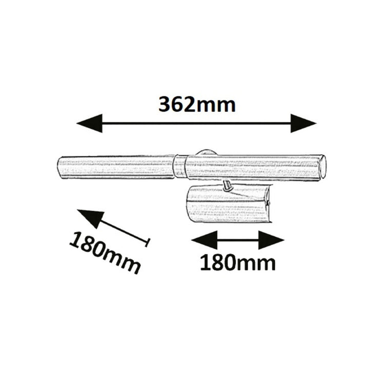 Rabalux Wall Sconce, for illuminating paintings and photos, 2xE14, brown, Picture Light, 2 pieces
