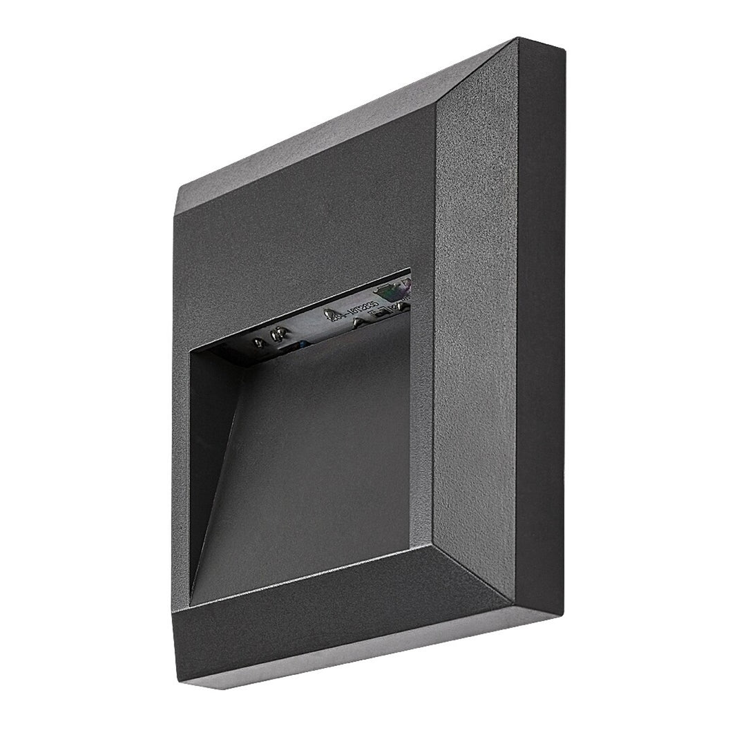 Rabalux Wall Sconce, Outdoor, 4W LED, Anthracite, Trento, 2 pieces