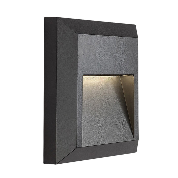 Rabalux Wall Sconce, Outdoor, 4W LED, Anthracite, Trento, 4 pieces