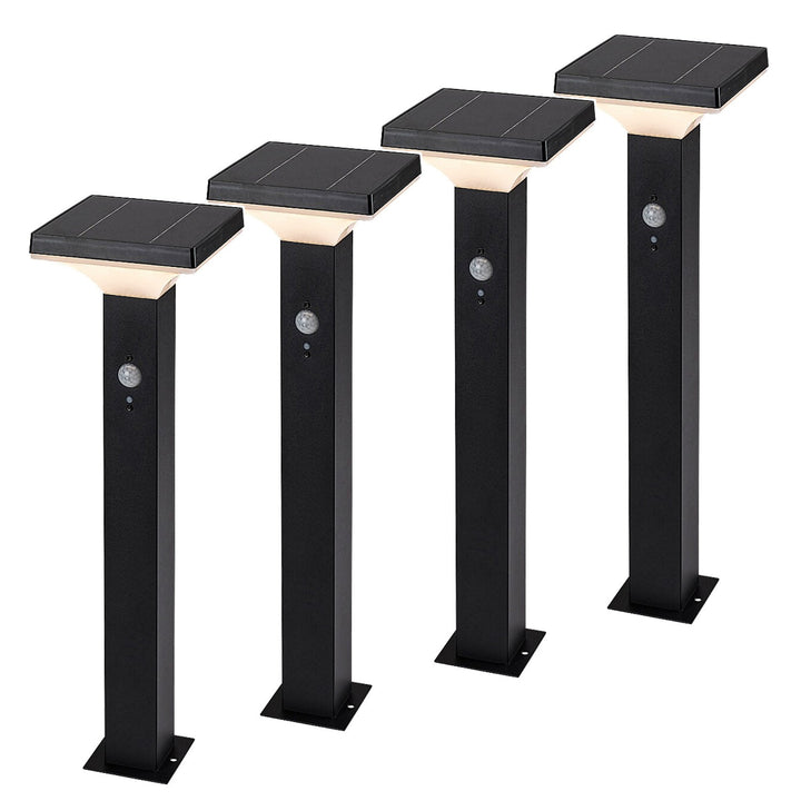 Rabalux Outdoor Solar Floor Lamp, 4W LED, IP44, Black, Geleen, 4 pieces