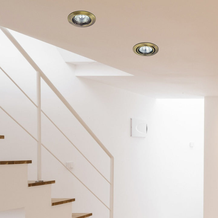 Rabalux Recessed Light Fixture, IP20, Brown, GU5.3, 12V, Spot Relight, 2 pieces