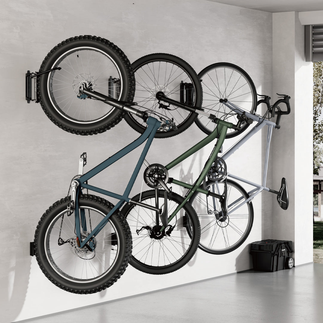 Maclean Wall-Mounted Bike Rack/Hanger, max. load 35 kg, adjustable tilt angle, steel, MC-171, 2 pieces