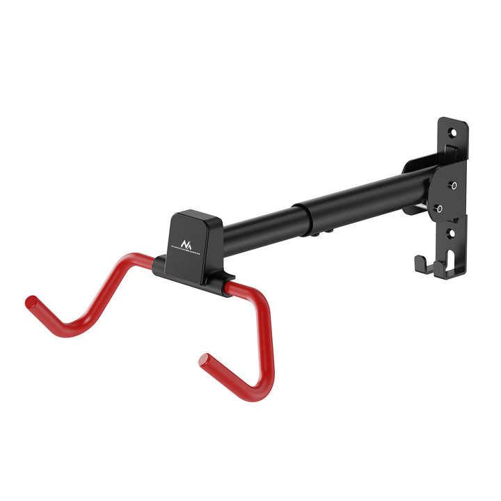 Maclean Horizontal Wall-Mounted Bike Rack, steel, max. load 30 kg, adjustable angle, MC-172, 4 pieces
