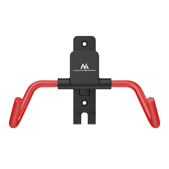 Maclean Horizontal Wall-Mounted Bike Rack, steel, max. load 30 kg, adjustable angle, MC-172, 4 pieces