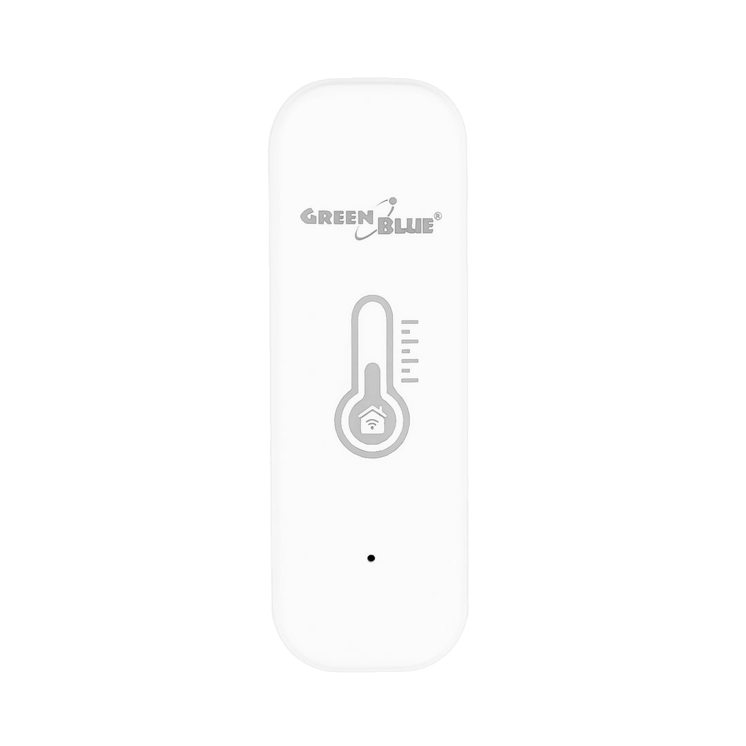GreenBlue WiFi Temperature and Humidity Sensor, Android/iOS/Alexa/Google Home, 3.0V DC, LR03x2, GB737 + 2x R-03 LR03 AAA Alkaline Batteries by Varta Industrial 4003